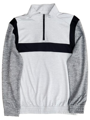 MSX Boys Gray & Black MSX Quarter Zip Up Lightweight Track Jacket XL 18-20