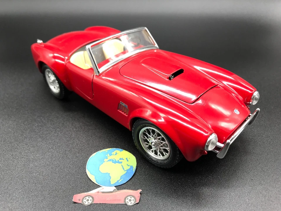Bburago Shelby Cobra 427, automodello scala 1:24 - 1:25, vintage (1447) - Immagine 2 di 4