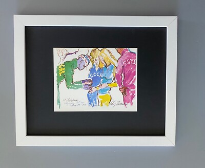 LeRoy Neiman MUNICH OLYMPICS 1974 Signed Pop Art Mounted & Framed  New 11x14 LS