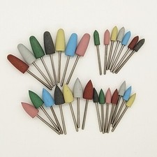 28 Pcs Dental Composite Polishing Kit Rubber Polisher Resin Base For Handpiece