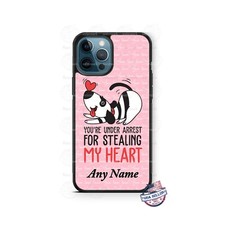 Puppy Love - Dog stealing Heart Design Phone Case Cover for iPhone Samsung Gift