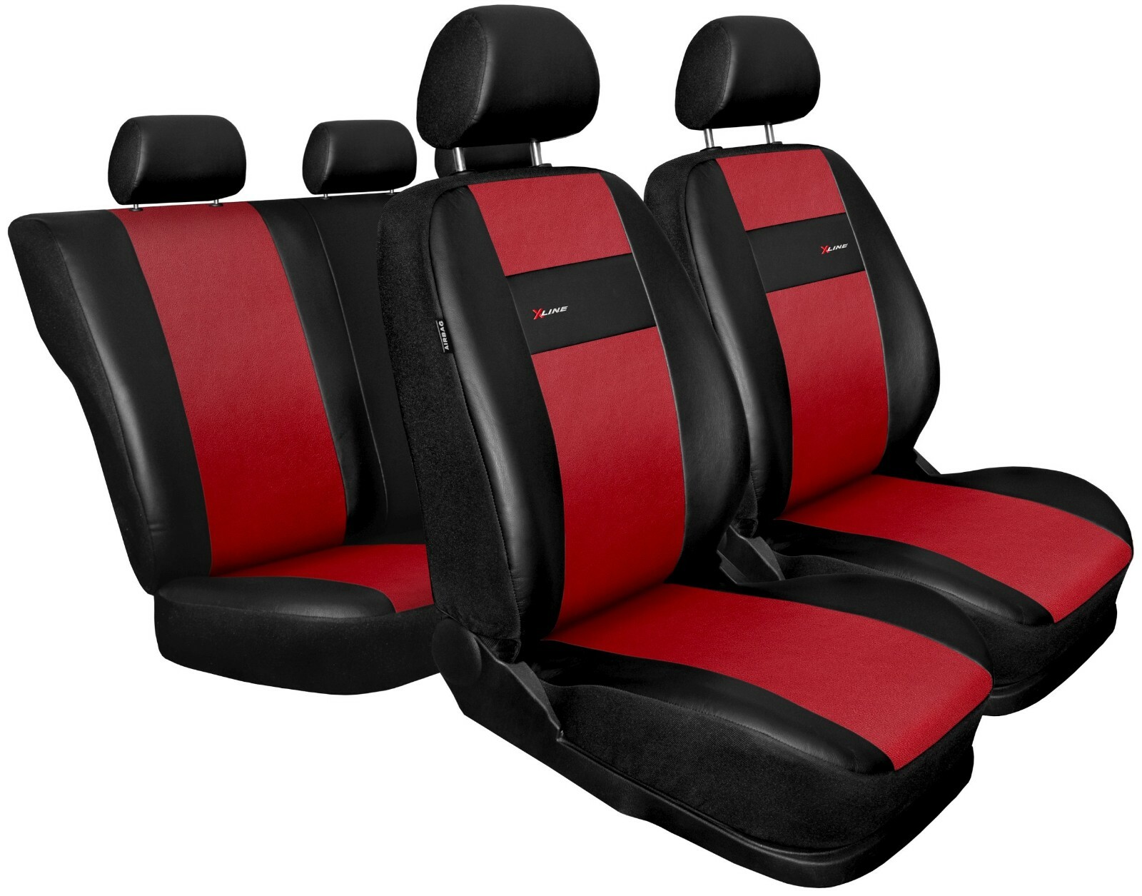 Seat covers fit Vauxhall Astra F G H J K FULL SET LEATHERETTE black