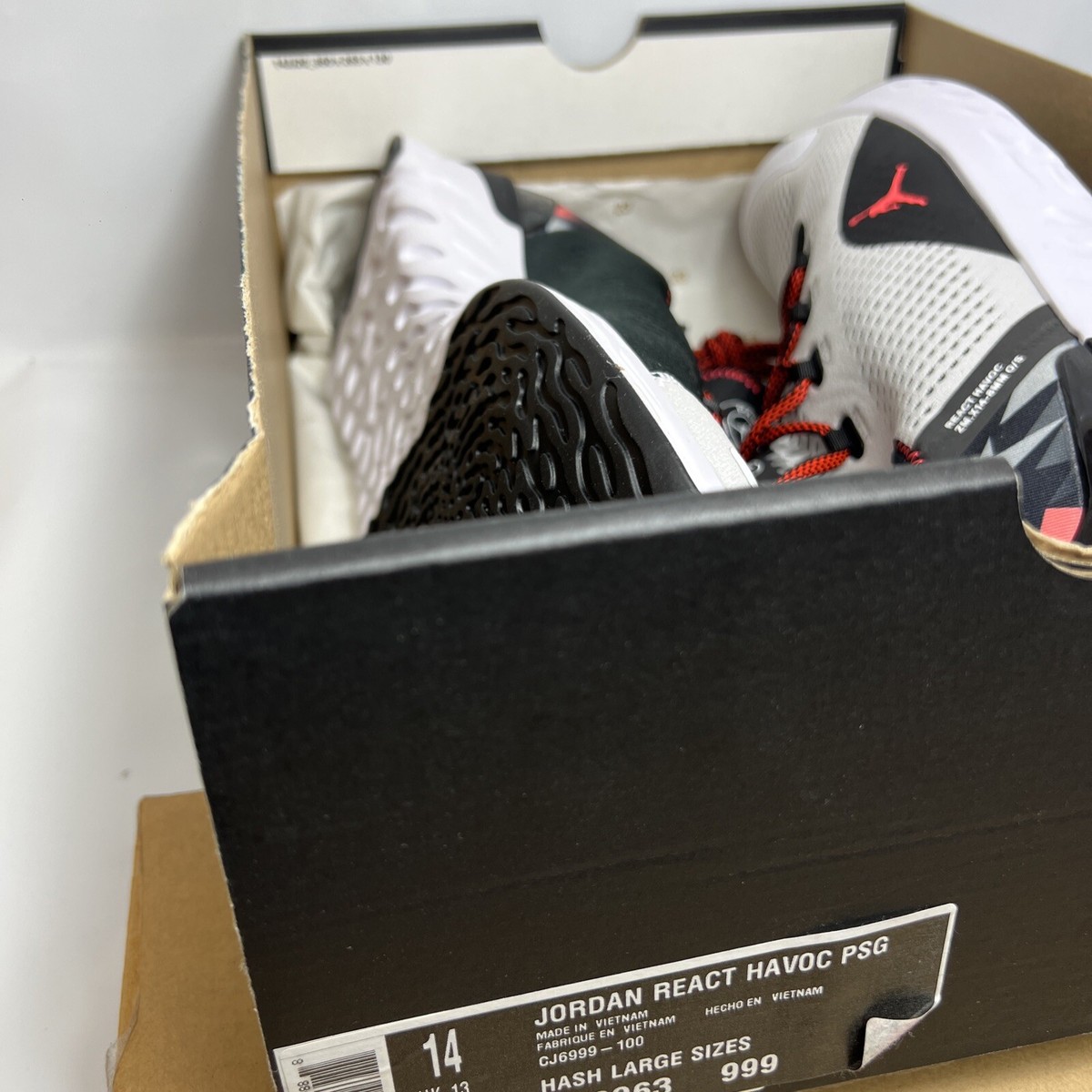 Jordan React Havoc PSG, Mens trainers, brand New, US14, UK13