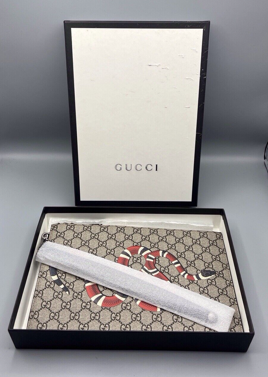 GUCCI インプリメ　 New Authentic Gucci 473904 Bestiary GG Supreme with Kingsnake