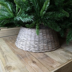 grey tree skirt wicker