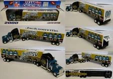 2000 Jacksonville Jaguars Metal Die cast Truck Trailer Scale 1:80