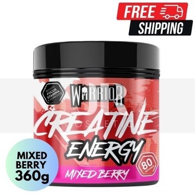 Warrior Creatine Energy Pre-Workout Pulver MIXED BERRY | Vegetarisch - 360g