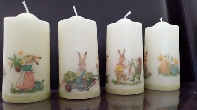  Stumpenkerzen Duft aus Eve's Chronicles 12cm 4er Pack (Easter Collection)