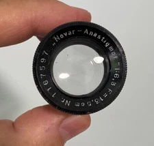 Novar-Anastigmat 13.5 cm f6.3 Medium Format lens Covers 9x12 cm No Iris