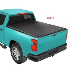 6.8FT Truck Bed For Chevy 2019-22 Silverado GMC Sierra Roll-Up Tonneau Cover NEW