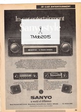 (-0-) SANYO RADIO AUTO STEREO 1970ER WERBE MA...
