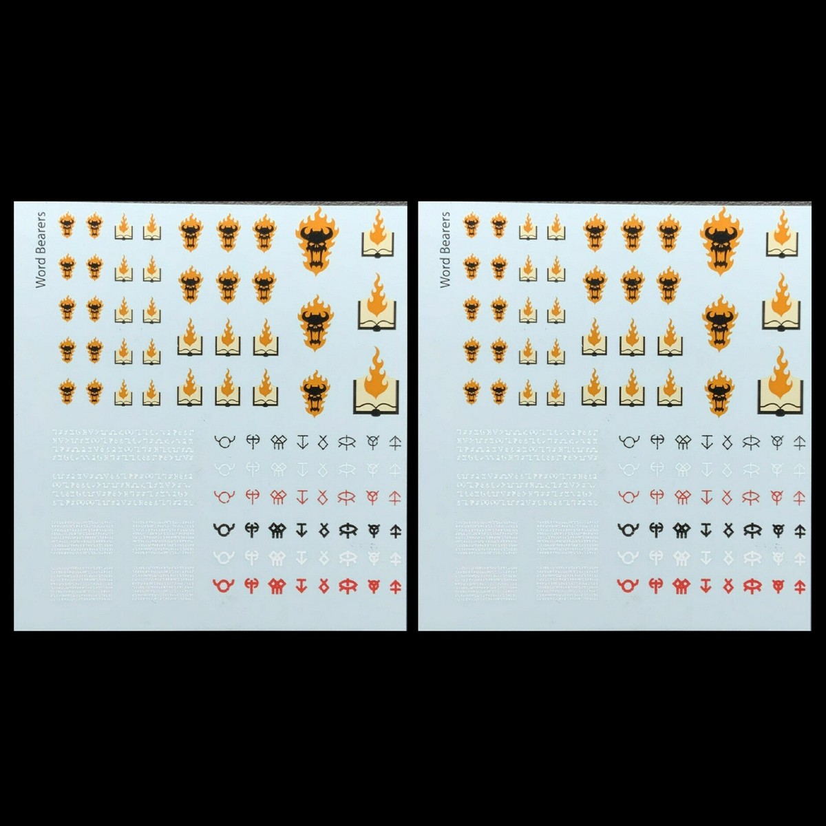 Decalcomanie Trasferimento Per Space Marines Warhammer 40k - Foglio - Foto 3