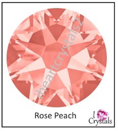 ROSE PEACH 12ss 3mm IHC Austrian 2088 Crystal Flatback Strass 144 Stck. ss12 - Bild 2 von 5