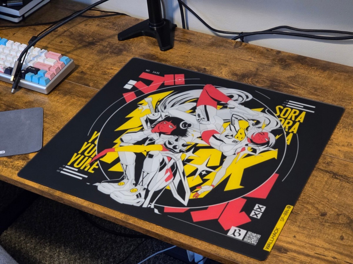 WALLHACK Skypad SP-004 Arcade Twins glass mousepad limited WALLHACK Skypad SP-004 Arcade Twins glass mousepad limited