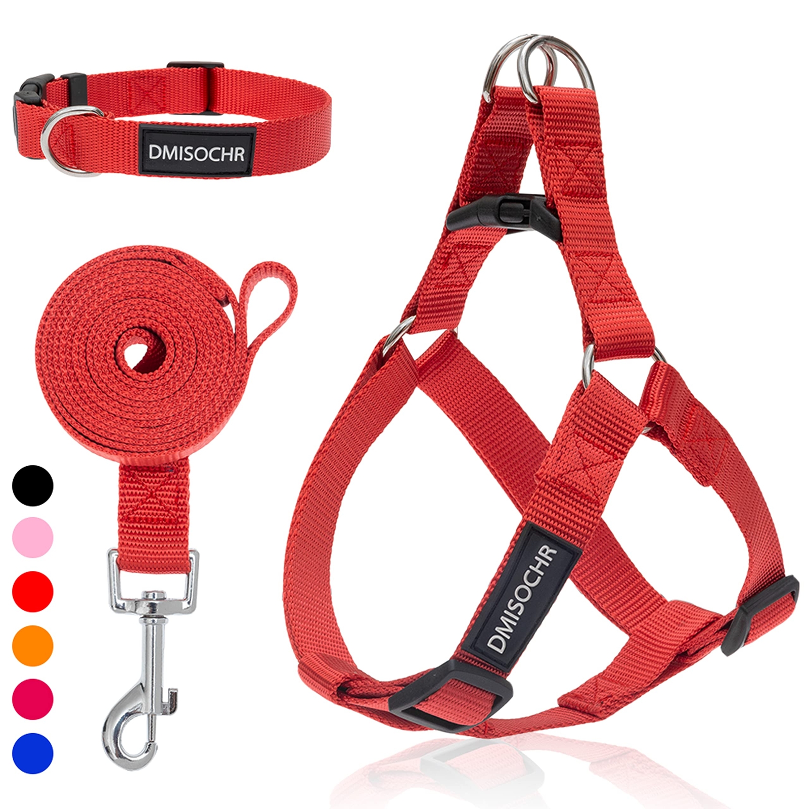 No Pull Dog Harness - Step in Dog Harness and Leash for Small Medium Large Do...