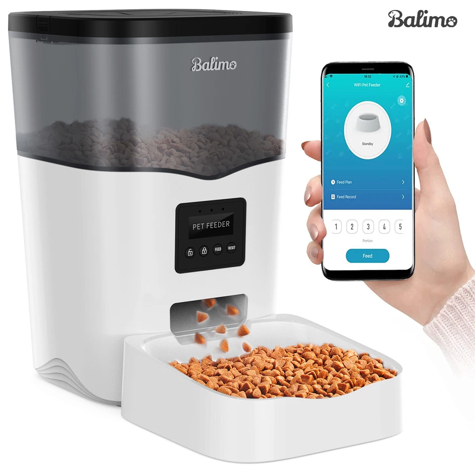 3L WIFI APP Futterautomat Katze Automatischer Futterspender für Katze und Hund