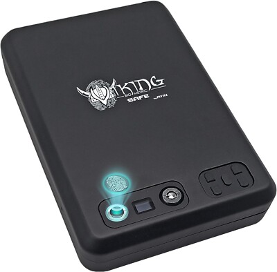 AYIN Viking Biometric Fingerprint Gun Safe, LCD Screen & Key Override, IP65