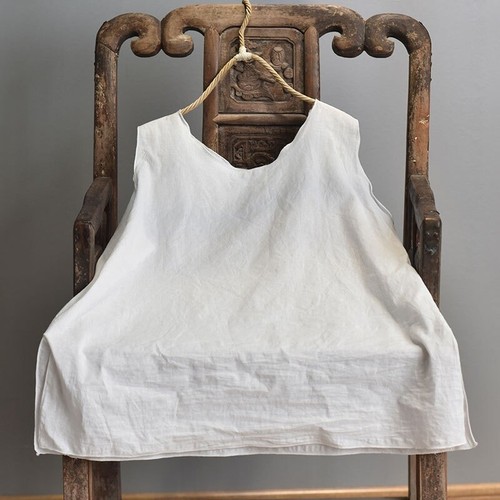 Women Vest Cotton Tank Tops Sleeve T-Shirts Tee Loose Chemise Retro Casual - Picture 12 of 14