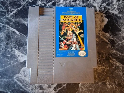 Advanced Dungeons & Dragons Pool of Radiance Nintendo NES Authentic Tested