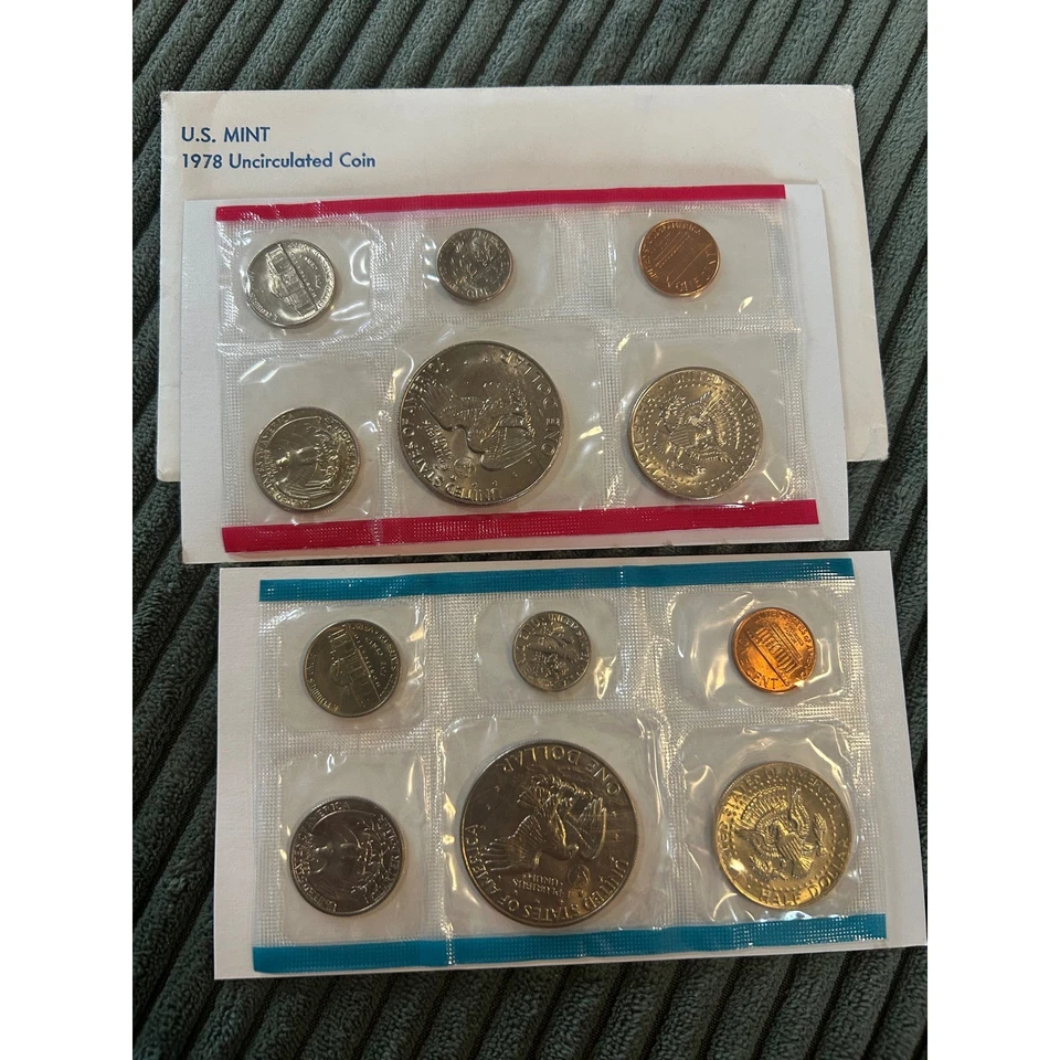1978 U.S. Mint Uncirculated Coin Set P&D Denver Philadelphia Collectible Coins - Image 4 of 4
