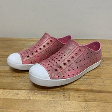 Native Girls Jefferson Bling Glitter Pink Water Shoes Little Kids Size 3