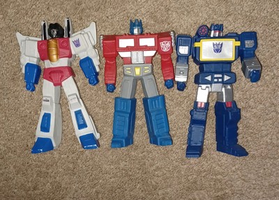 Transformers G1 Styled Vinyl 6'' figures Lot Of 3 Optimus Starscream Soundwave