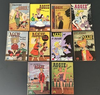 lot 10 AGGIE Hal Rasmusson 1 EO et 9 rééditions. entre 14 et 11 . (LILI) L24