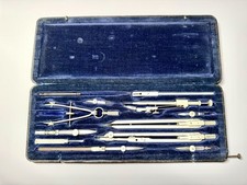 Vintage ESERO Pr&auml;zision Rei&szlig;zeug Zirkelkasten 12-teilig &ndash; Sammler / Geometrie