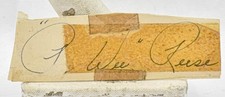 Guarantee Authentic Hall Of Fame PEE WEE REESE Cut Signature with tape over it!