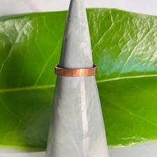 Raw Copper Ring Size 5.75 Band Jewelry Minimal Hammered Metal Handcrafted USA