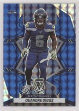 2022 Panini Mosaic Blue Mosaic Prizm 96/99 Quandre Diggs #173 0o87