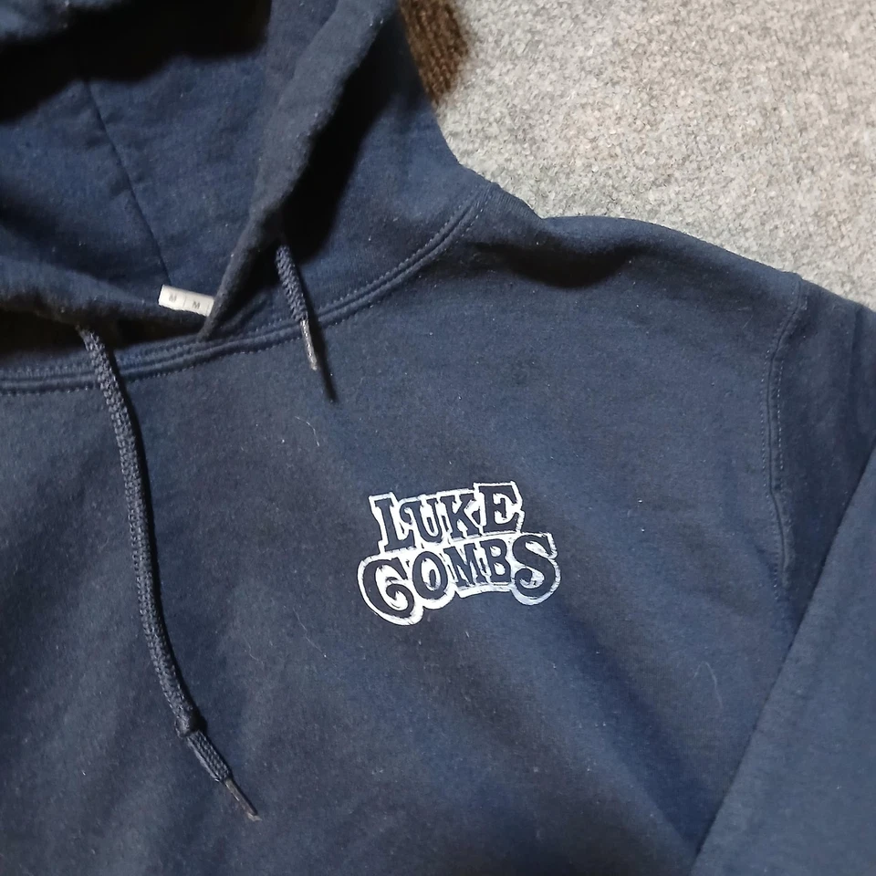 Sudadera con Capucha Luke Combs Para Hombre Mediana Cerveza Never Broke My Heart Gráfico Country Pullover Foto 2 de 4