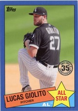 2020 Topps - 1985 Topps Baseball All-Stars Lucas Giolito #85AS-46 Blue Border