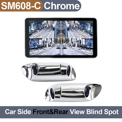 Seitenansicht Assist Rundumsicht System Dashcam Kotflügel Doppelobjektiv Chrome