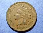 1900 Indian Cent   Abt. XF