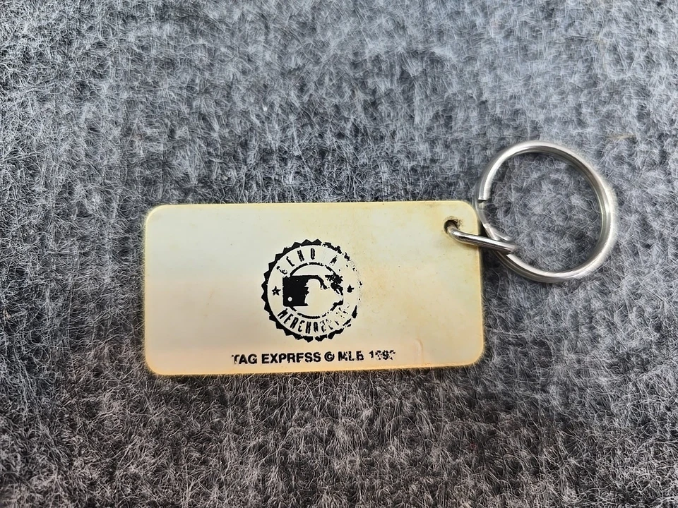 Vintage Cleveland Indians Keychain 90s Spring Training WInter Haven FL White - Image 3 of 4