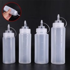 8-24oz Plastic Clear Squeeze Squeezy Sauce Bottle Mayo Dispenser Bottles UK