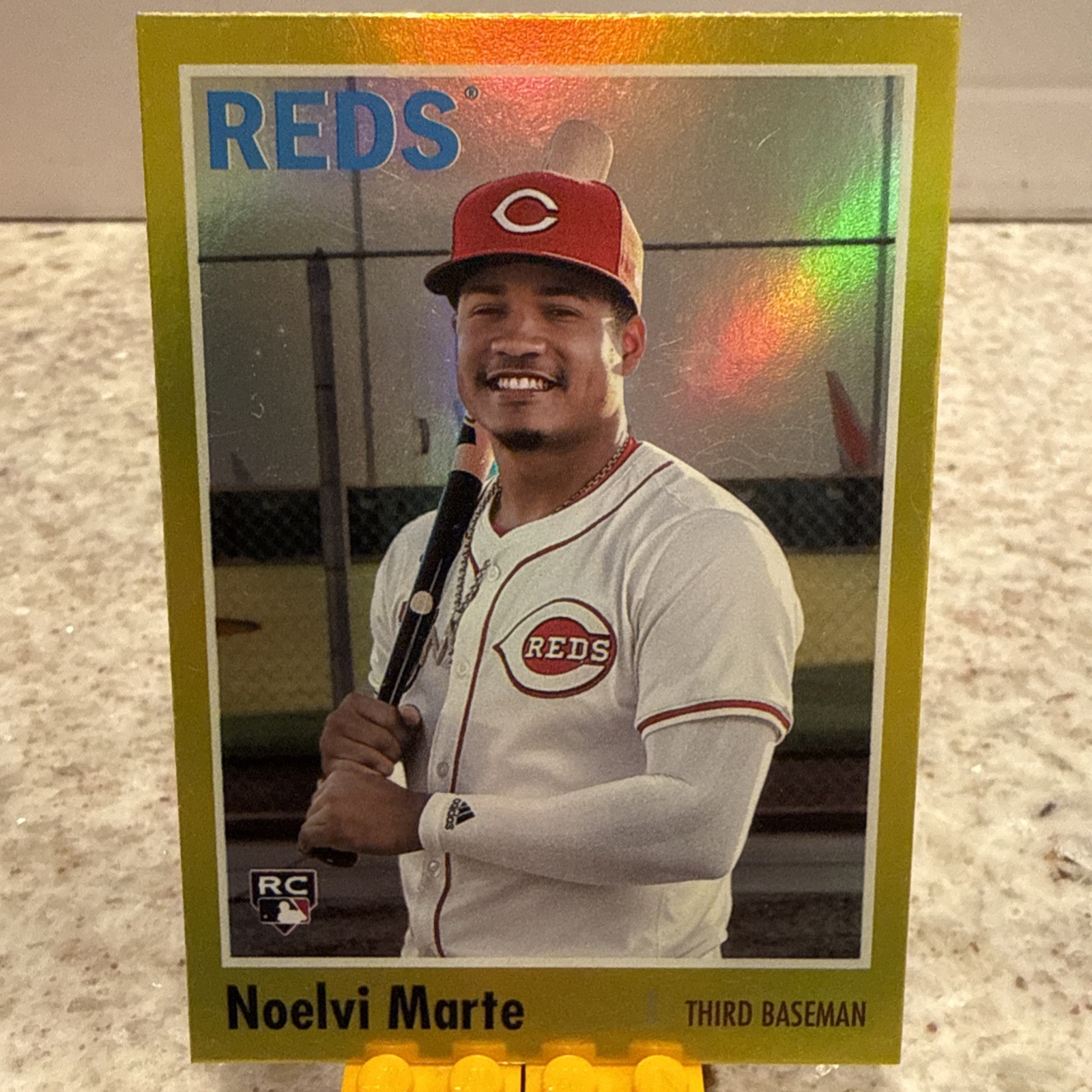2024 Topps Archives - 1970 Topps Noelvi Marte #158 Yellow Foilboard (RC)