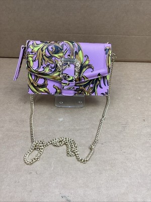 Versace Jeans Couture 1 Wallet with Chain - Purple/Pink Free Shipping