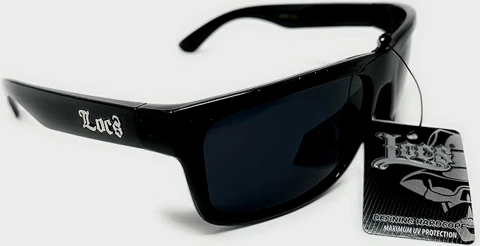 Gafas de sol negras Locs auténticas Gangster Cholo de diseñador tonos para hombre Foto 4 de 4