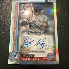 2025 Topps Pro Debut Chrome Braden Montgomery Refractor Autographs /199 (AU, RC)