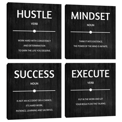 Halioyo Inspirational Office Wall Art Decor Motivational Office Quotes For