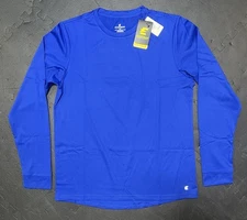 Eastbay Blank Royal Blue Poly Game Tech LS Tee Epic Dri-Fit Shirt QUALITY M/L