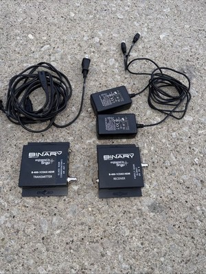 Binary HDMI over Coax Extender with IR B-400-1COAX-HDIR Tested And Working