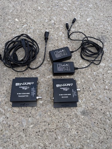 Binary HDMI over Coax Extender with IR B-400-1COAX-HDIR Tested And Working