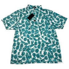 Bad Birdie Golf Polo Shirt Men's Size XXL 2XL Bam Bam Blue NWT MSRP 78