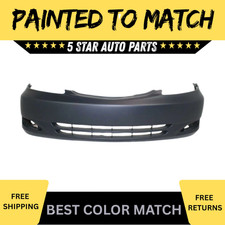 Painted For 2002-2004 Toyota Camry Front Bumper Cover Usa Built Se Wfog Lamps