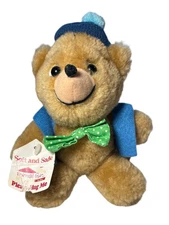 Ted E. Bear Animal Fair The Bear Who Slept Through Christmas Plush Teddy Bear 6”