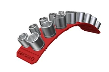  FSR18-R E-Z Red EZ Red FLEXIBLE MAGNETIC DOUBLE SOCKET RAIL-RED