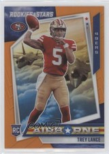 2021 Panini Rookies & Stars Airborne Orange Prizm 9/25 Trey Lance #AB-18 4f5